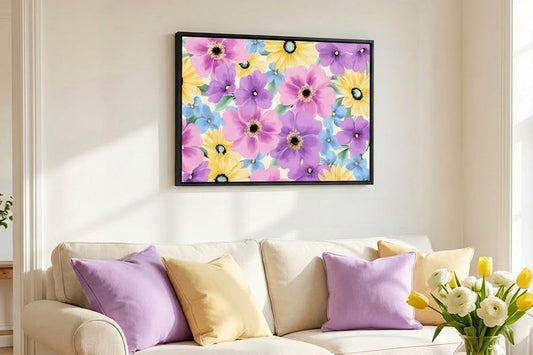 Buying wall art that works with your wall colour